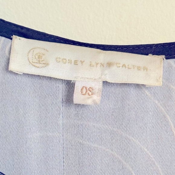 Corey Lynn Calter Blue Cream Selena Portrait Face Print Oversized Mini Dress OS - Picture 12 of 12